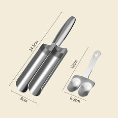 Stainless Steel Meatball Maker with Cutting Spade & Scoop—Multifunction Tool for Easy Preparation
