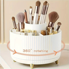 360 ° Rotating Cosmetic Storage Box 1 Plastic Cosmetic Storage Box 5 Compartments Multifunctional Stand
