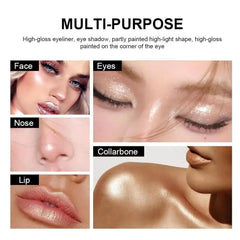 Two Muna Eye Stick Shimmer, Eye Shadow Stick Eye Brightener for Eyes Muna Full Size(2-Pack Muna)