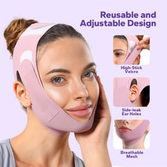 V-Line Lifting Sleep Chinstrap – Reusable Face Contouring for Sagging