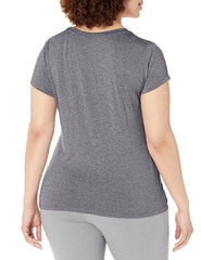 Women's V-Neck T-Shirt Short Sleeve -L