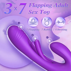 3 in 1 Vibrator Dildo Rabbit Sex Toys G Spot Vibrator Massager for Women