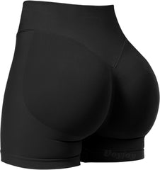 Women Workout Impact Shorts 3.6"/ 4.5"/ 6" Scrunch Butt Lifting Gym Seamless Booty Biker Shorts
