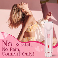 Women's Bikini Trimmer - Painless Silk Razor, Dual-Head Hair Trimmer IPX7 Waterproof & Easy Cleaning for Legs & Underarm