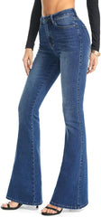 FLYING BANANA Women's Curvy Strtchy Bootcut Flare Denin Jeans