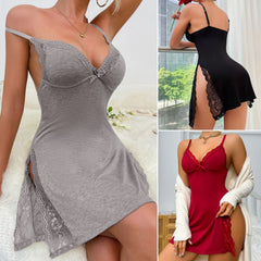 Women's Sexy Lingerie Valentine's Nightwear Strap Nightgown Babydoll Chemise Plus Size