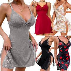 Women's Sexy Lingerie Valentine's Nightwear Strap Nightgown Babydoll Chemise Plus Size