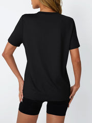 Women's Workout Tops Short Sleeve Gym Shirts Summer Athletic Yoga Tshirts Loose Fit Casual Clothes 2025