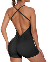 Yoga Backless Workout Bodycon Romper