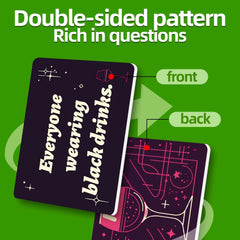 50 adult table game cards for gatherings, dinners, team building, and warm-up board games