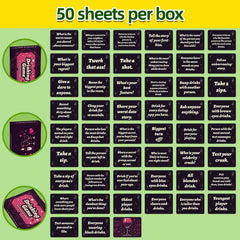 50 adult table game cards for gatherings, dinners, team building, and warm-up board games