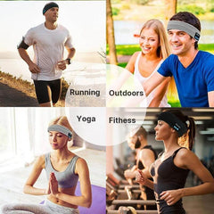 Bluetooth Sports Headband Headphones with Ultra-Thin HD Stereo Speakers Perfect for Sleeping,Workout