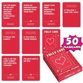 50 cards/box of couple Q&A games and board games for couples