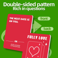 50 cards/box of couple Q&A games and board games for couples