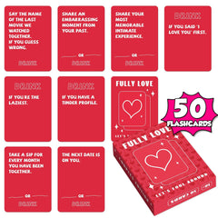 50 cards/box of couple Q&A games and board games for couples