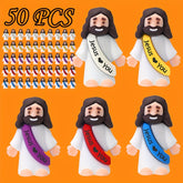 100 Mini Jesus Statues - Easter Gifts, Decor, Baptism & Pentecost Favors, Egg Stuffers, Party Decor, Sunday School Gifts