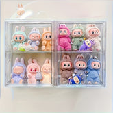1pc Wall-Mounted Acrylic Display Case - Dustproof, for Bubble Shops & LABUBU Dolls. Modern & Durable, Showcase for Collectors