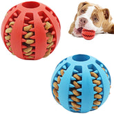 1PC Dog Ball Toy Interactive Elastic Dog Chewing Toy Teeth Cleaning Rubber Food Ball Toy Pet Supplies Accessories
