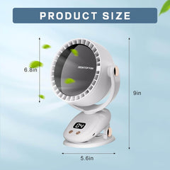 6-speed small personal bladeless cooling fan suitable for silent desk fans in homes, offices, and bedrooms