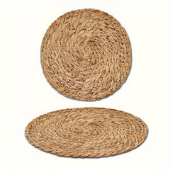 2/4/6pcs hand woven placemats, insulated table mats, thickened pot mats suitable for holidays and weddings