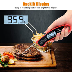 Digital Meat Thermometer Instant Read - Super Fast Accurate Temp for Grilling, BBQ, Roasting, Frying | Kitchen Cooking Tool