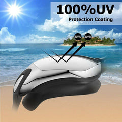 Adult Swim Goggles Adjustable Waterproof Anti-Fog UV Swimming Glasses + Ear Plug