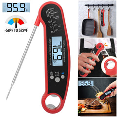 Digital Meat Thermometer Instant Read - Super Fast Accurate Temp for Grilling, BBQ, Roasting, Frying | Kitchen Cooking Tool