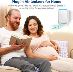 2 Pieces Negative Air Ionizer Filterless Plug, Silent for Kitchen/Pets