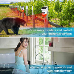 Solar Motion Alarm Outdoor 129dB Siren IP67 Waterproof (2 Pack)