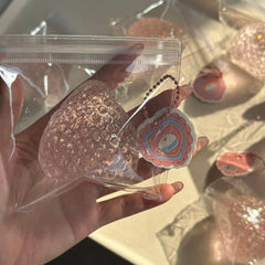 Solid Snow Covered Strawberry Pinching Venting Toy