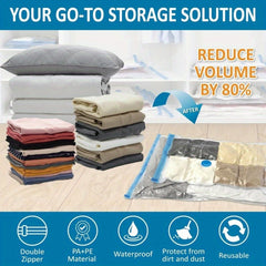 5 vacuum storage bags (2 large/2 medium/1 oversized) including manual pump