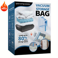5 vacuum storage bags (2 large/2 medium/1 oversized) including manual pump