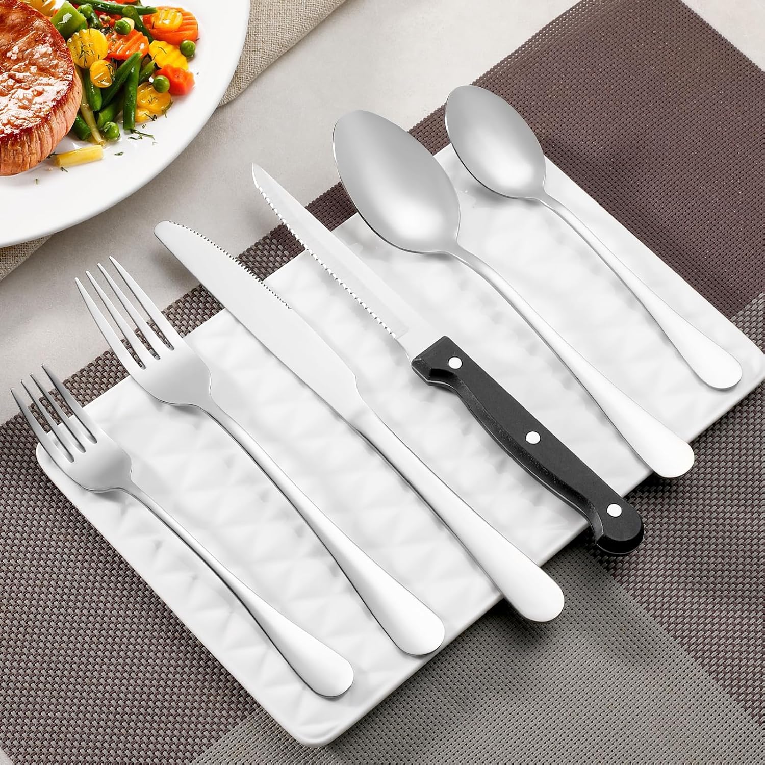 12 Stainless Steel Teaspoons: Mirror Polish, Dishwasher Safe 6.7" for Home & Restaurant