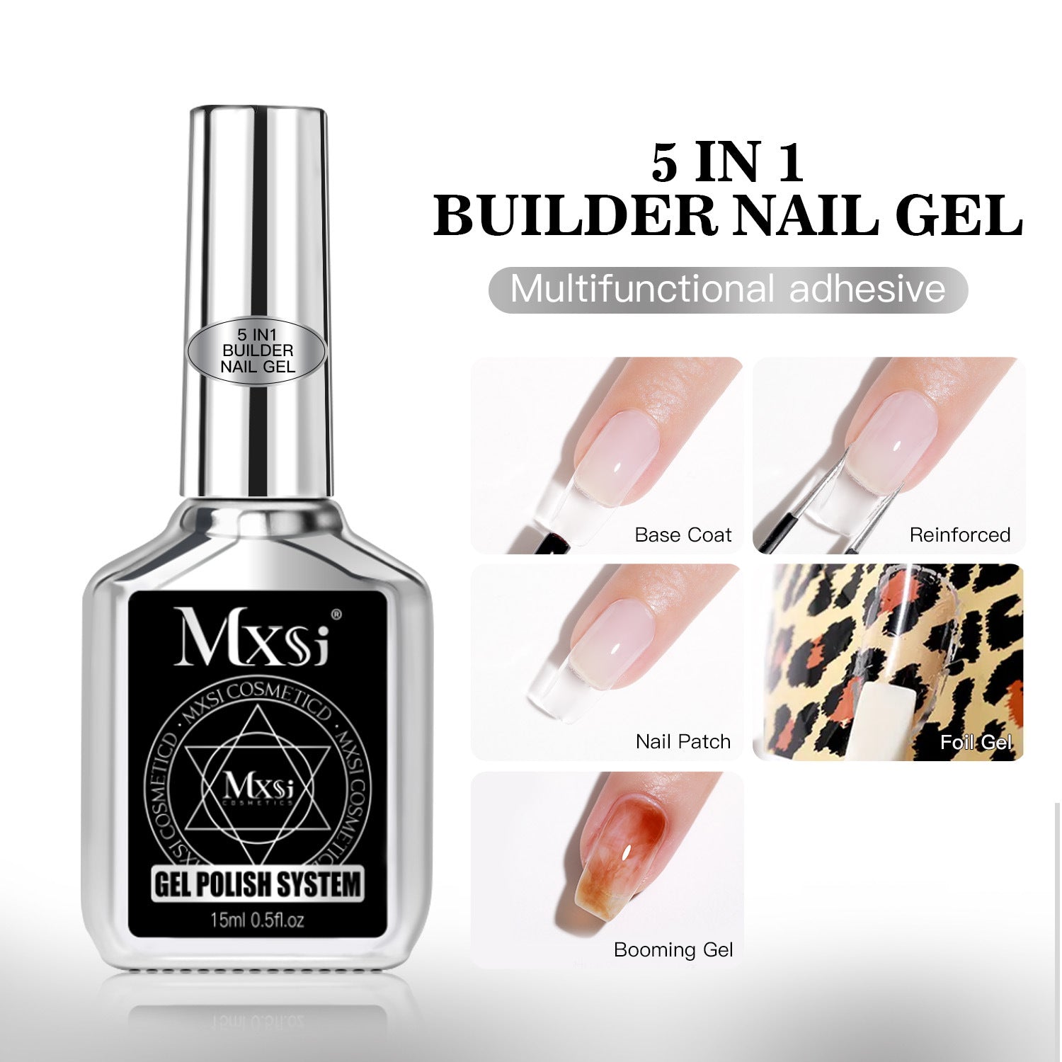 15ml Blooming Gel Nail Polish Blossom Marble Gel Polish Soak Off U V LED Gel for Nail Art Manicure Painting - 0.5 fl.oz