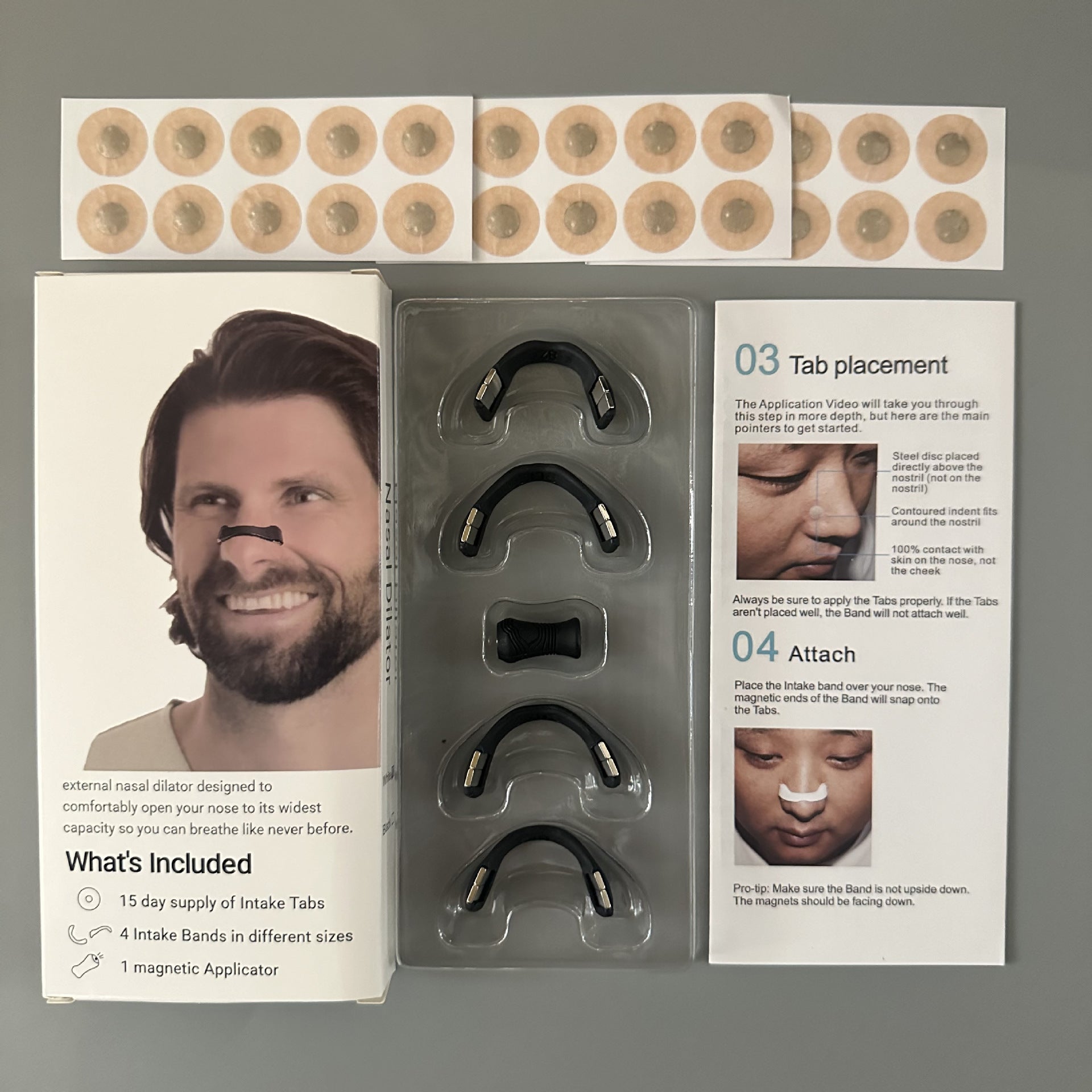15pcs Nasal breathing dilators Starter Kit