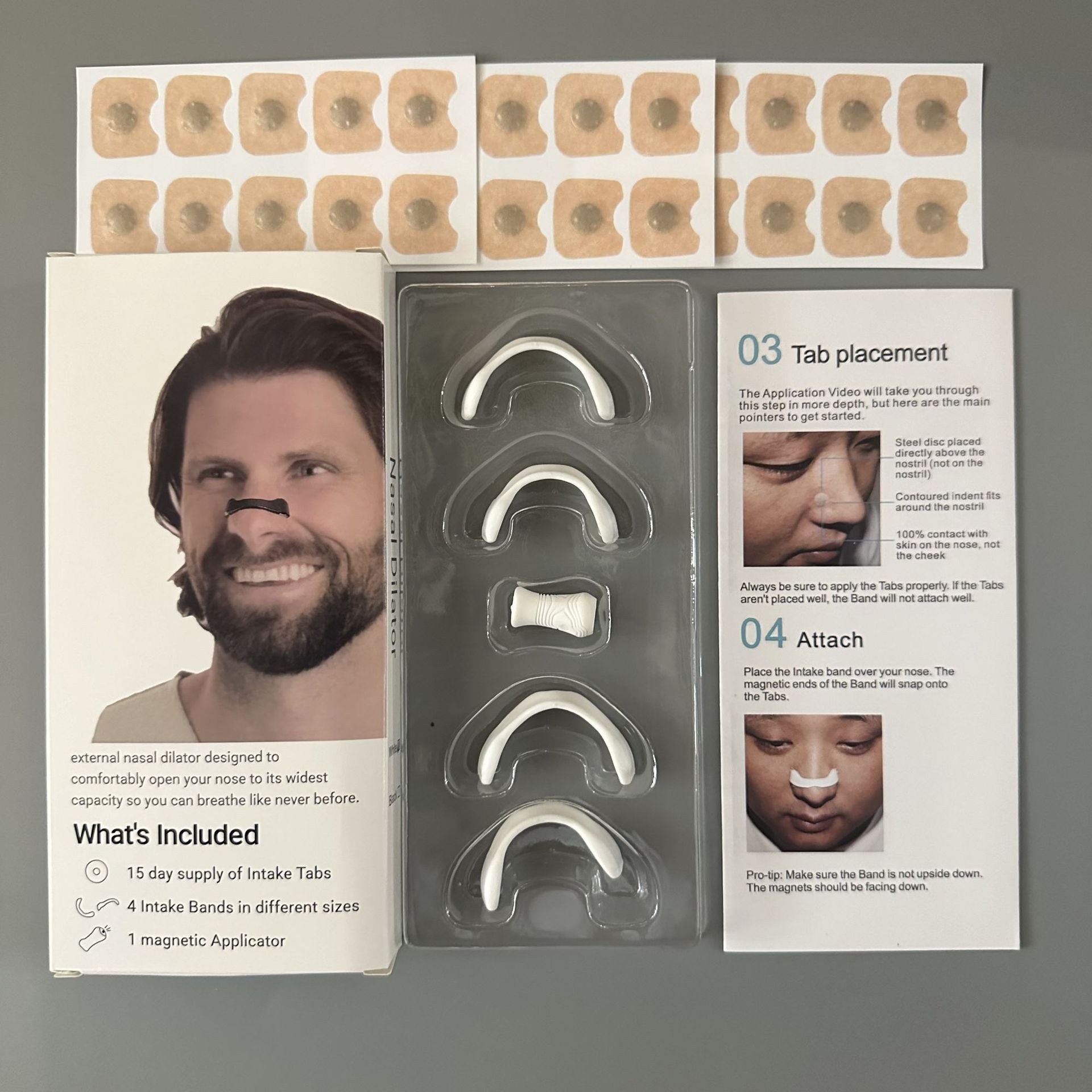 15pcs Nasal breathing dilators Starter Kit