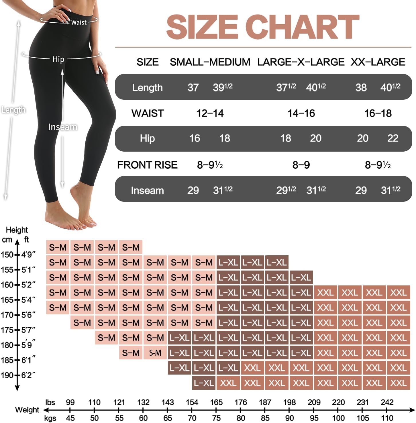 Leggings para mujer, paquete de 3, sin transparencias, de cintura alta, con control del abdomen, para yoga, entrenamiento, correr 
