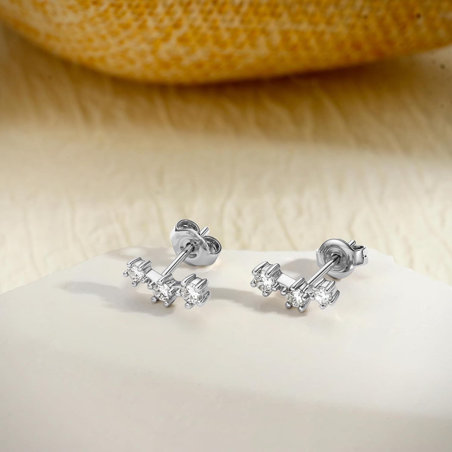 3 Pairs 925 Sterling Silver Hypoallergenic Earrings Set for Multiple Piercing Dainty Small Hoop Earrings Jewelry Gifts for Women