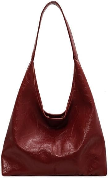 Bolso de gamuza para mujer, bolso estilo hobo, bolso holgado, bolso de mano de cuero de moda para la oficina 