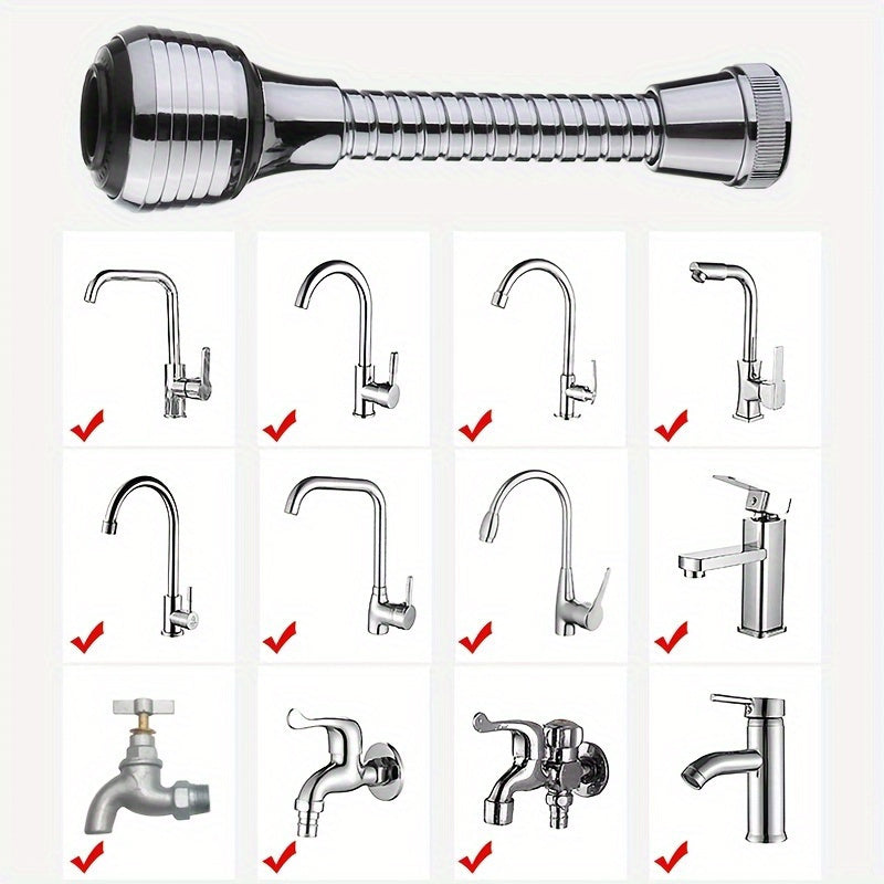 2 pieces of 360 ° rotatable faucet aerator, dual-mode high-pressure water-saving faucet extender