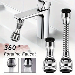 2 pieces of 360 ° rotatable faucet aerator, dual-mode high-pressure water-saving faucet extender