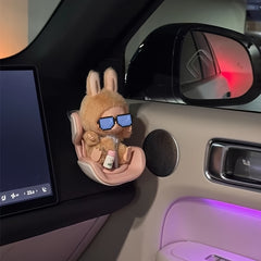 Plush Doll Car Seat & AC Vent Console Decor Set, Universal Fit for All Dolls, 7.09 Inch