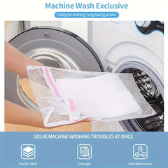 4-piece Durable Laundry Mesh Bag with Zipper Closure