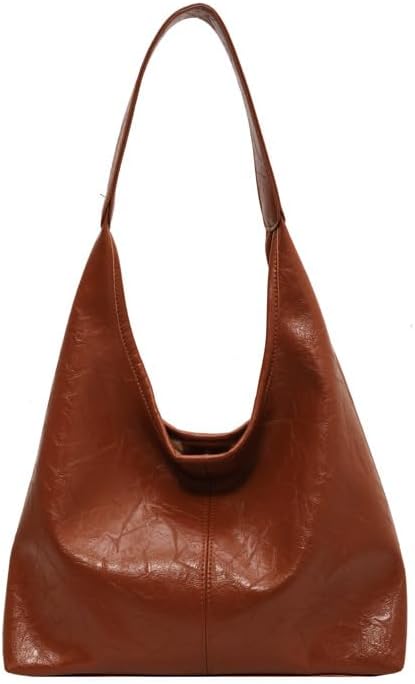 Bolso de gamuza para mujer, bolso estilo hobo, bolso holgado, bolso de mano de cuero de moda para la oficina 