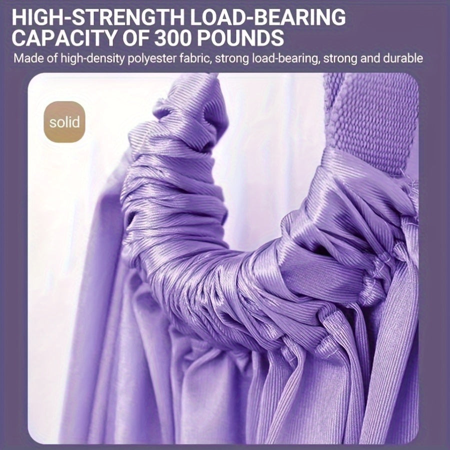 Aerial Yoga Hammock: Woman's Leg Stretches, Splits, Swings, and Inversions with Coach