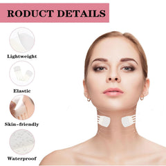 48-Piece Invisible Neck Tapes – Face Lift, 8 Skin Tones + 40 Replacements