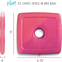 4packs Reusable & Long-Lasting Slim Ice Packs, Cold Packs for Lunch Boxes
