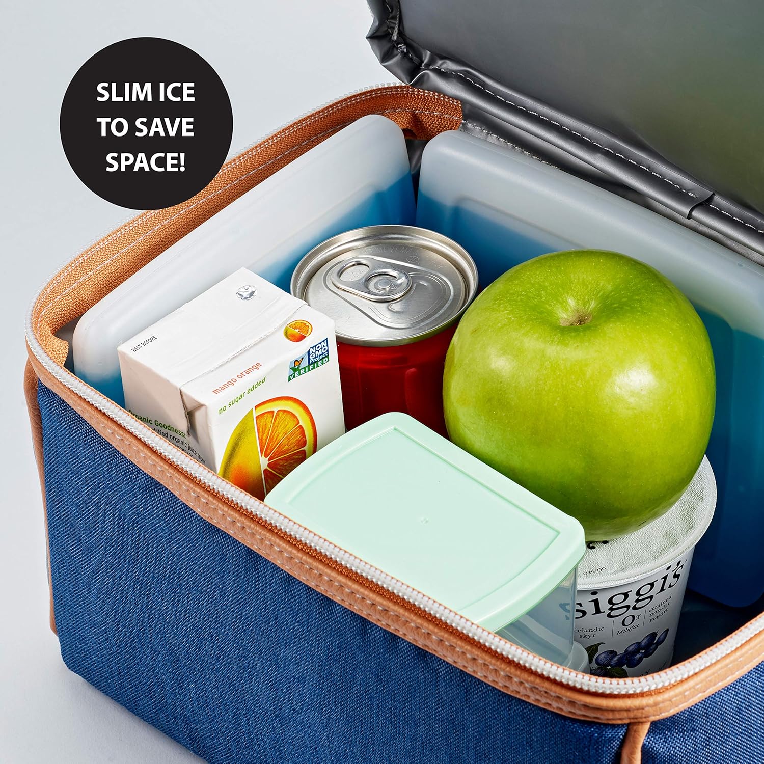 4packs Reusable & Long-Lasting Slim Ice Packs, Cold Packs for Lunch Boxes