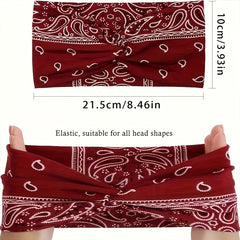 Women's 6-piece Summer Headband Bohemian Style Printed Hair Accessories