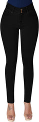 Jeggings de control de abdomen para mujer con cintura alta, ajustados y elásticos de Roswear 